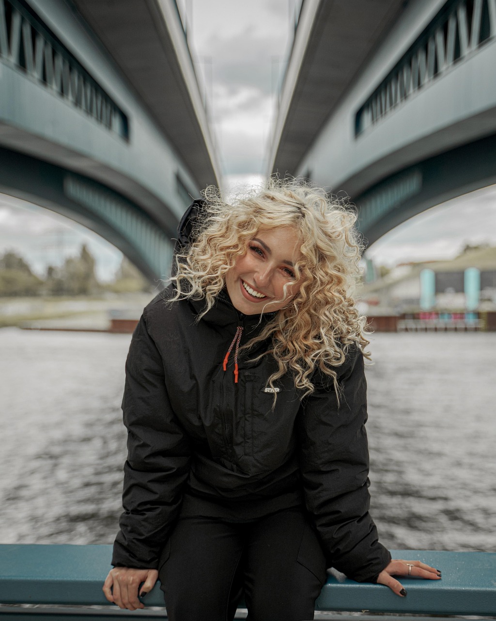 hair, smile, curls, pleasure, happy, girl, female, portrait, nature, woman, face, young, hairstyle, model, beauty, fashion, attractive, lips, enjoyment of life, naturally, make up, spring, human, blond