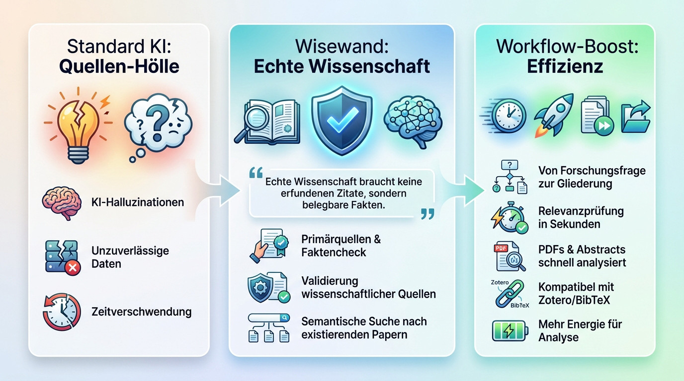 KI Recherche Tool: Finde echte Quellen und pushe dein SEO 2 Effiziente wissenschaftliche Recherche mit einem KI-Tool